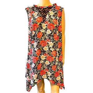 Torrid Boho Floral Lightweight Comfort Beach Summer Top Women Plus Size 4/4X